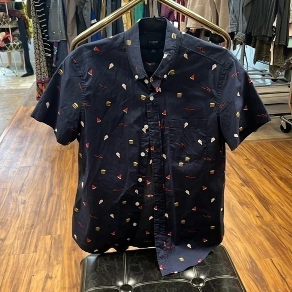 J.Crew summer picnic size small men’s shirt button up